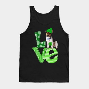 Lover Rat Terrier Dog Lucky Shamrock Happy St Patrick's Day Tank Top